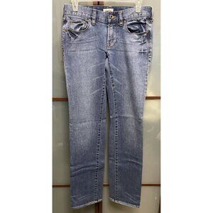 MADEWELL Rail Straight Leg Womans Blue Denim 5 Pocket Stretch Jeans Size 27 x 34